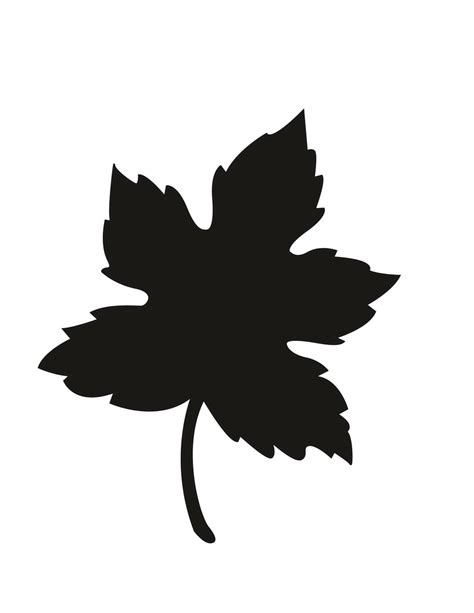 6 Free Fall Leaf Stencils (Printable PDFs)