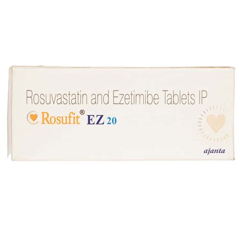 Rosufit Ez 20mg Strip Of 10 Tablets: Uses, Side Effects, Price & Dosage ...