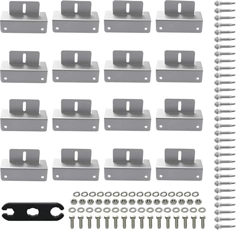 Buy KLLsmDesign 4 Set Solar Panel Mounting Z Brackets Kit with Nuts and ...