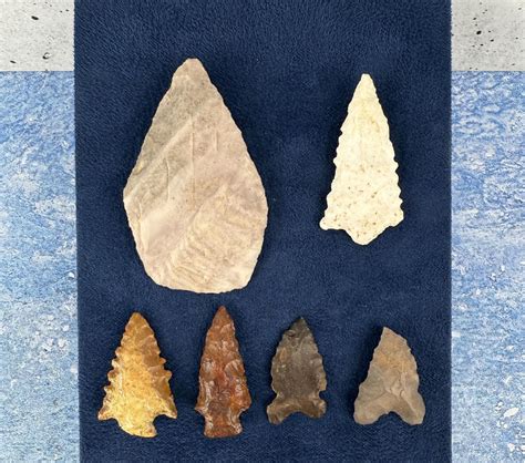 Ancient Native American Indian Arrowheads