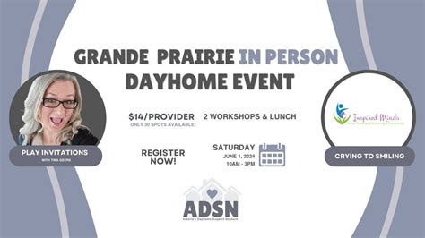 Grande Prairie In-Person Dayhome Workshop, Northwestern Polytechnic ...