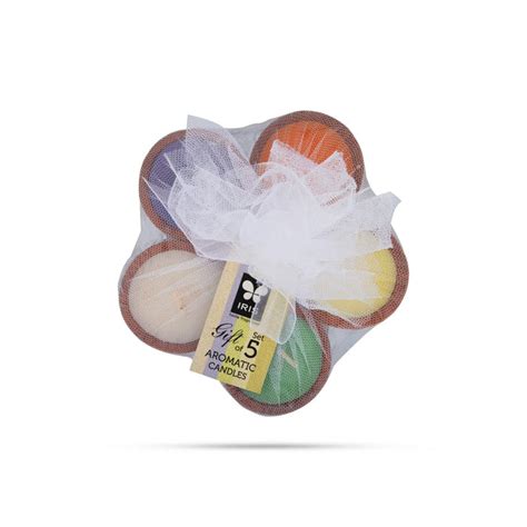 Fragranced Aromatic Candle Set - 5 Pcs | Iris Home Fragrances/ Scented