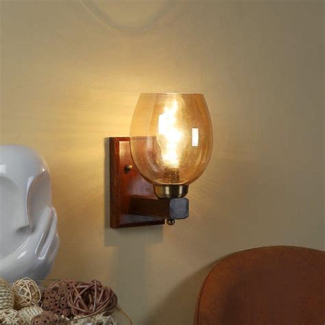 ELIANTE Brown Wood Wall Light- 1060-1W - without bulb