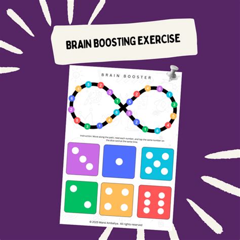 Brain Boosting Exercise – Fun Cognitive Development Worksheet (Digital