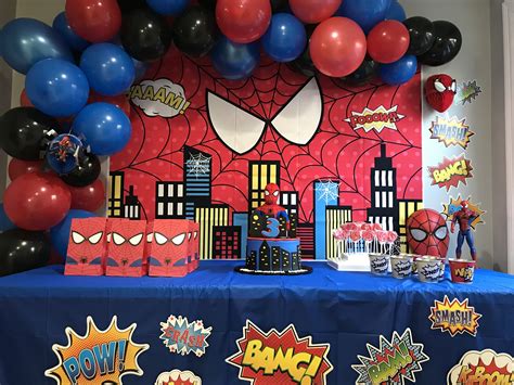 Decoration Ideas For Spiderman Party at Ali Purser blog