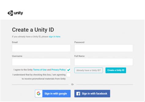 How to Create Unity Account 的图像结果