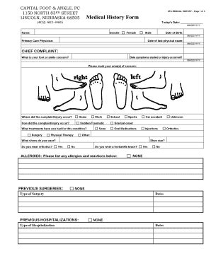 CFA Medical History Form - Fill Out, Sign & Share Online | pdfFiller