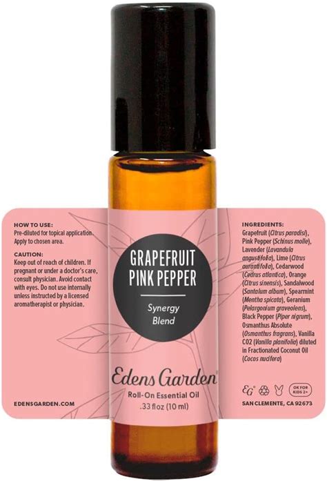 Buy Edens Garden Grapefruit Pink Pepper Essential Oil Synergy Blend ...