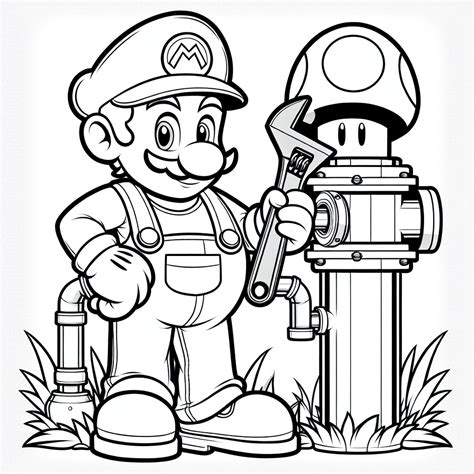 Luigi Super Mario Coloring Pages [2025]