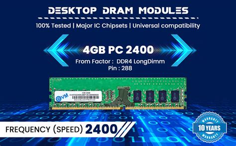Amazon.in: Buy EVM 4GB DDR4 Desktop RAM 2400MHz Long-DIMM - Update Your ...