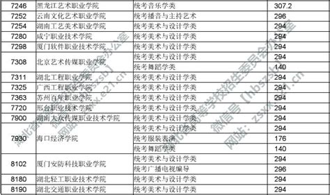 湖北2019年高职高专提前批艺术类录取院校征集志愿投档线_音乐联考_中音在线