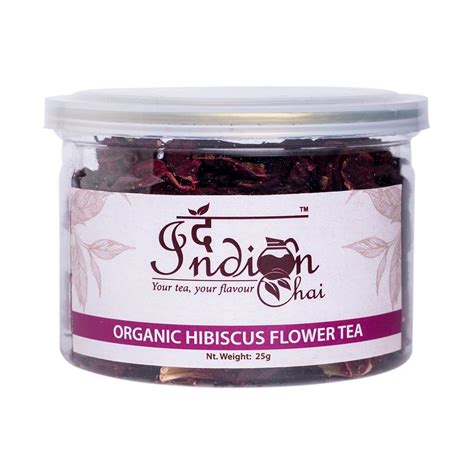 The Indian Chai – Organic Hibiscus Flower Tea 25g | Tangy Herbal ...