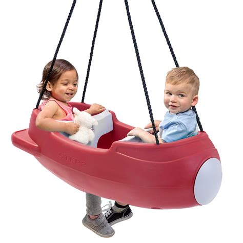 Amazon.com : Step2 Rocket Swing for Two, Baby Outdoor Swing, Outside ...