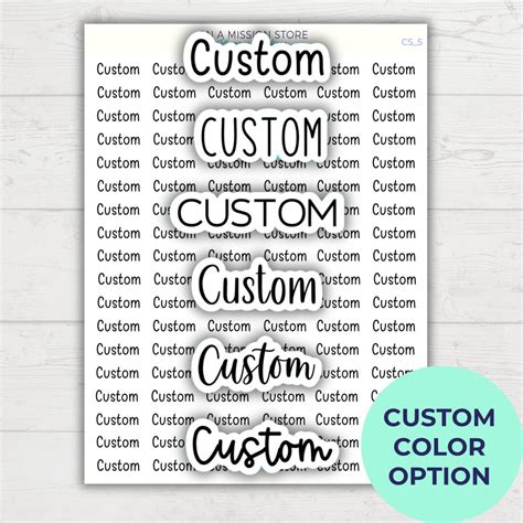 Image result for Custom Sticker Letters