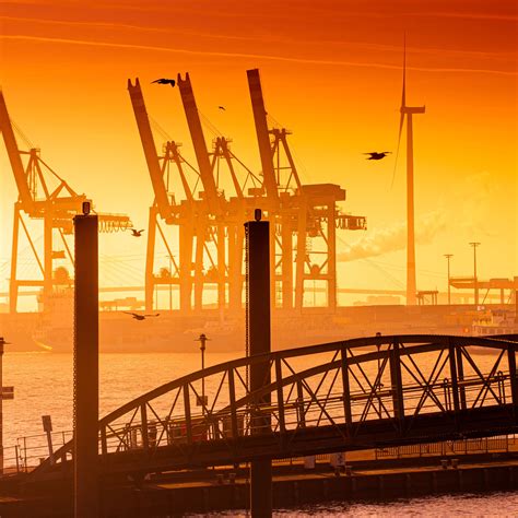 Download wallpaper 3415x3415 bridge, pilings, sea, twilight ipad pro 12 ...