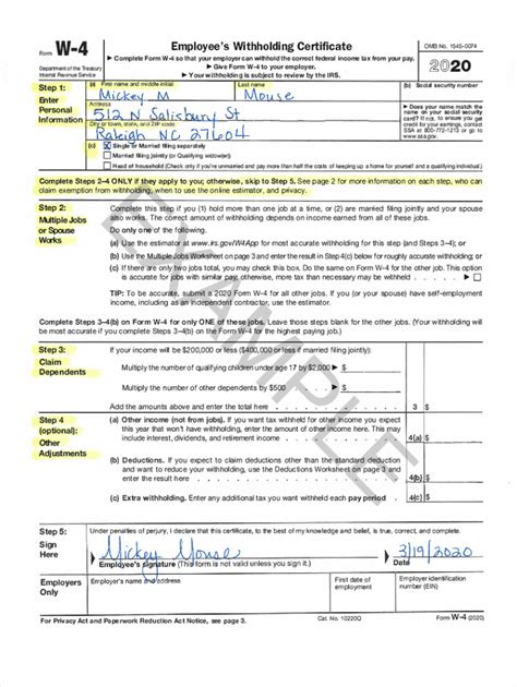 Form W-4 Employee's Withholding Certificate - Fill Out, Sign & Share ...