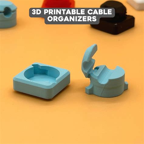 3D Printed Cable Organizer With Detachable Clip by Brandon Santana ...