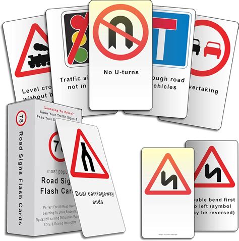 78 Road Signs Flash Cards – Know Your Road Signs and Pass Your UK ...