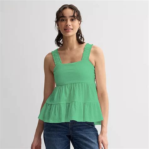 Juniors' SO® Tiered Tank Top