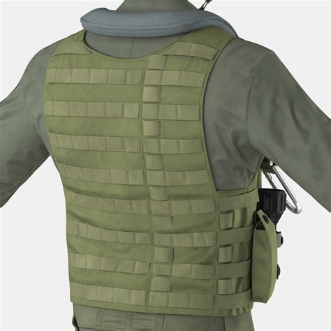 US Military Jet Fighter Pilot Uniform 2 3D model | 3D Molier International