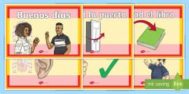 Classroom Commands in Spanish Display Posters (teacher-made)