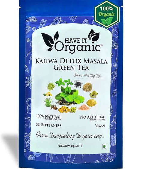 Have IT Organic- Kahwa Detox Masala Green Tea | Premium Long Leaf Loose ...