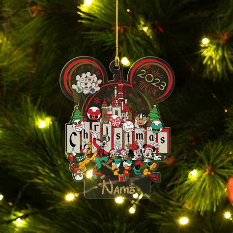 Custom Mickey Mouse Disney Christmas Ornaments, Disneyworld
