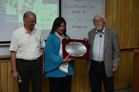 Kiran Mazumdar-Shaw lecture series – Institute of Bioinformatics and ...