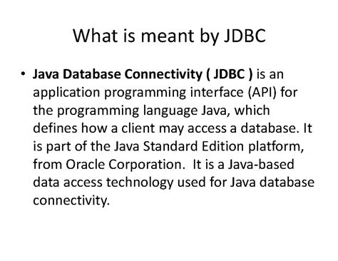 Image result for JDBC Basics
