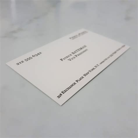 American Psycho Patrick Bateman Business Card - Christian Bale - Etsy