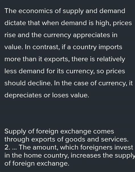 explain the changes in demand and changes in supply in exchange rate ...