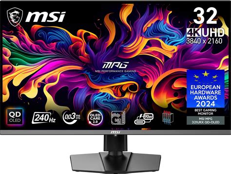 MSI MPG 321URX QD-OLED computer monitor 80 cm (31.5") 3840 x 2160 ...