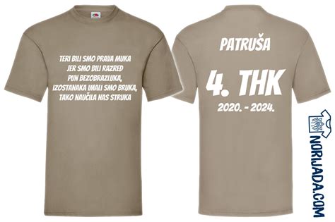 Ideje za natpise za kraj škole. Galerija majica za maturante