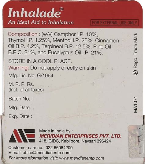 Buy INHALADE DROPS 5ML Online & Get Upto 60% OFF at PharmEasy