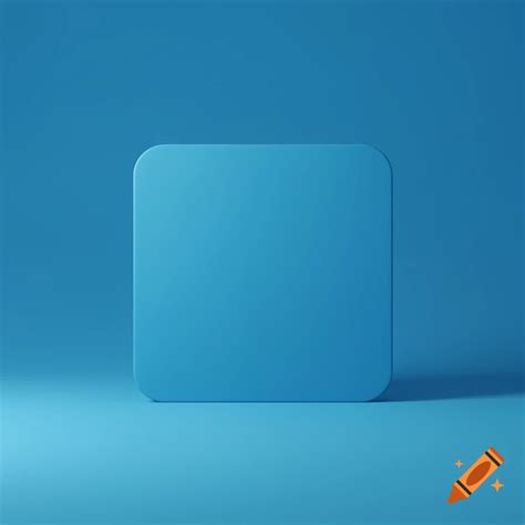 A light blue rectangular shape with rounded corners casts a soft shadow ...