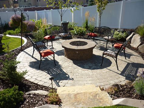 Paver patio and natural gas fire pit | Fire pit patio, Fire pit ...