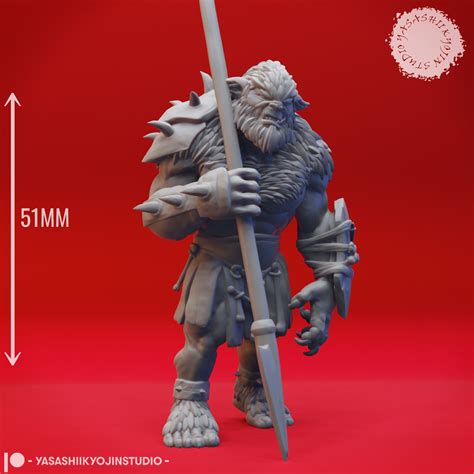 🎲 Bugbear Spear - Tabletop Miniature (Pre-Supported)・ STL File for 3D ...