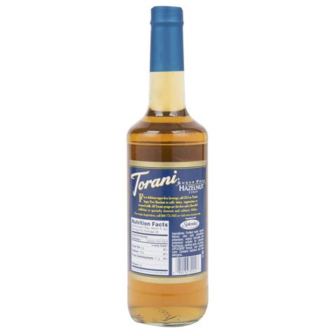 Torani - Sugar Free Hazelnut Syrup - 750 ml - Bulk Mart Canada - Bulk Mart