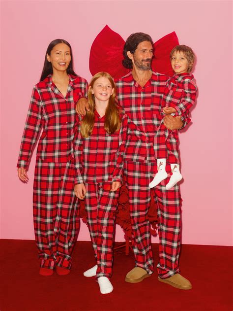 Men's Red Men's Pure Cotton Red Check Family Christmas Pyjamas | Penneys
