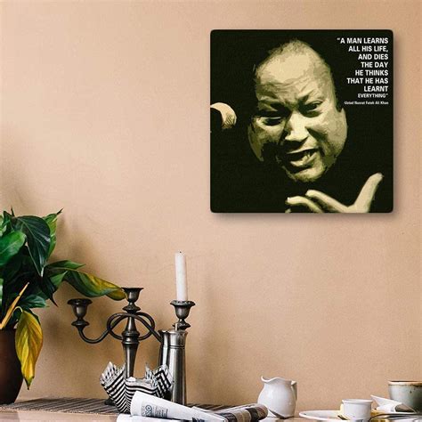 VERRE ART Nusrat Fateh Ali Khan Quote Printed Wall Art Canvas Painting ...