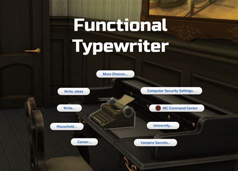 Image result for Sims 4 Typewriter Computer