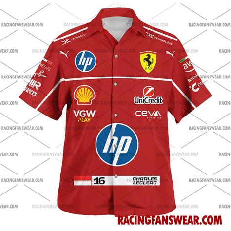 Charles Leclerc Formula One Racing 2025 Uniform Apparel Clothes ...