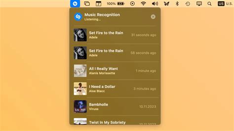 macOS Sonoma 14.2 integra Shazam en el Centro de control, como en ...