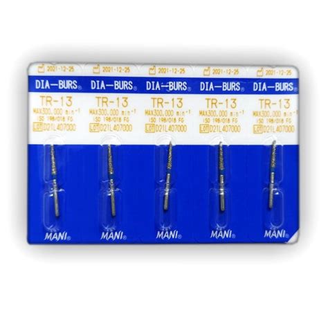 Mani Diamond Burs - Taper Round End / TR Series (Pack of 5) – Dental Prod