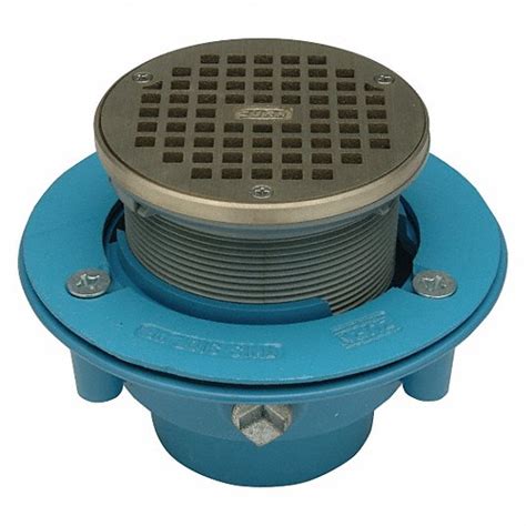 ZURN, 5 in Overall Dia, 3 in Nominal Pipe Size, Floor Drain - 29VN06|GR ...