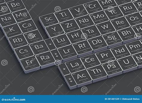 Periodic Table of Elements. Scientific Development Stock Illustration - Illustration of chart ...