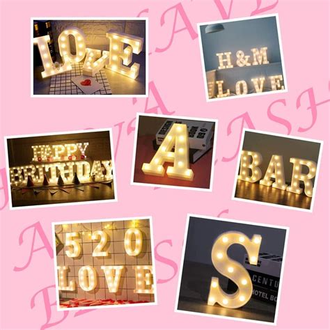 Buy Marquee Light Up Letter for Wall Decor Led Letter Light Alphabet ...