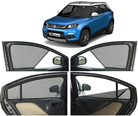 Autofact Half Magnetic Window Sunshades/Curtains for Maruti Brezza ...