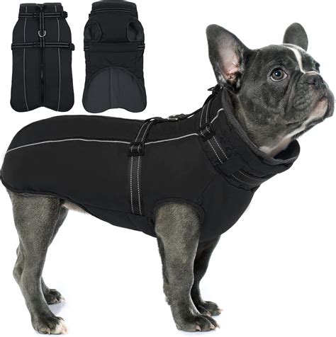 PUMYPOREITY Small Dog Coat with Harness Built in, Warm Winter Coat for ...