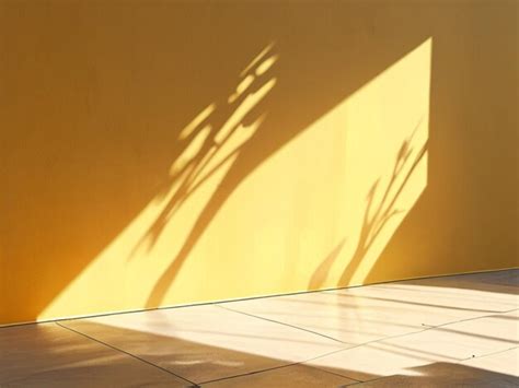 Minimal abstract background sunlight shining on the wall and floor with ...
